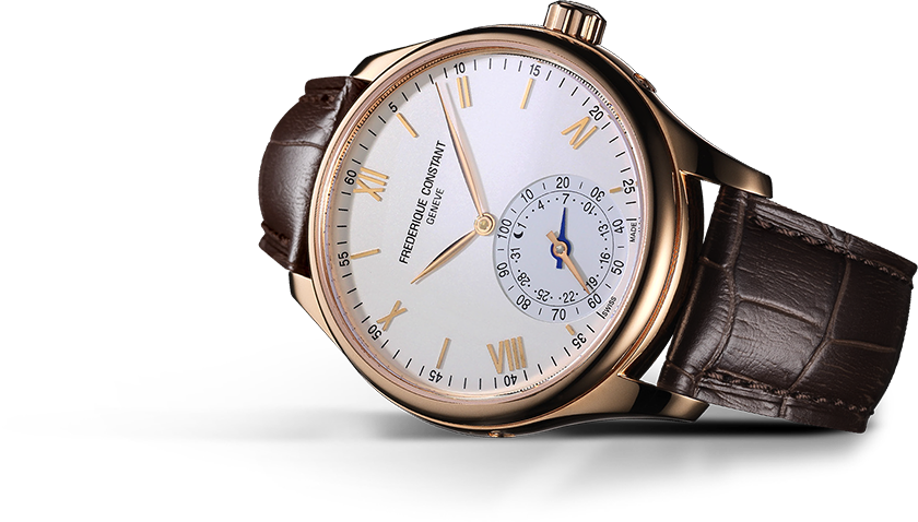 49716253 - Frederique Constant Horological Smart Watch Fc-285v5b4 (840x478), Png Download