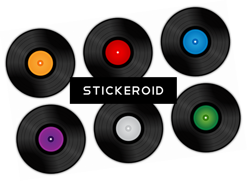 Vinyl Record Collection - Circle (831x610), Png Download