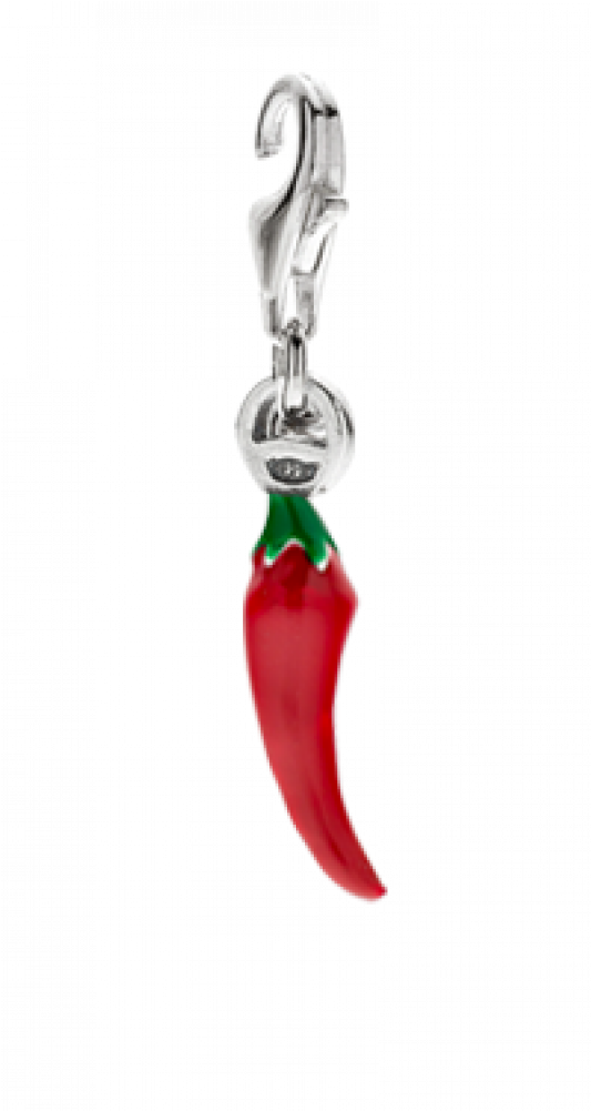 More Views - Hot Chili Pepper Charm - Sterling Silver And Enamel (700x1000), Png Download