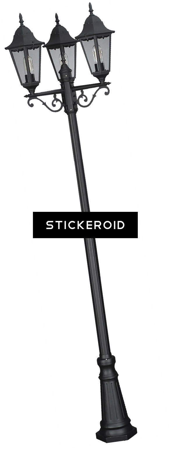 Street Light - Lamp Post (587x1538), Png Download