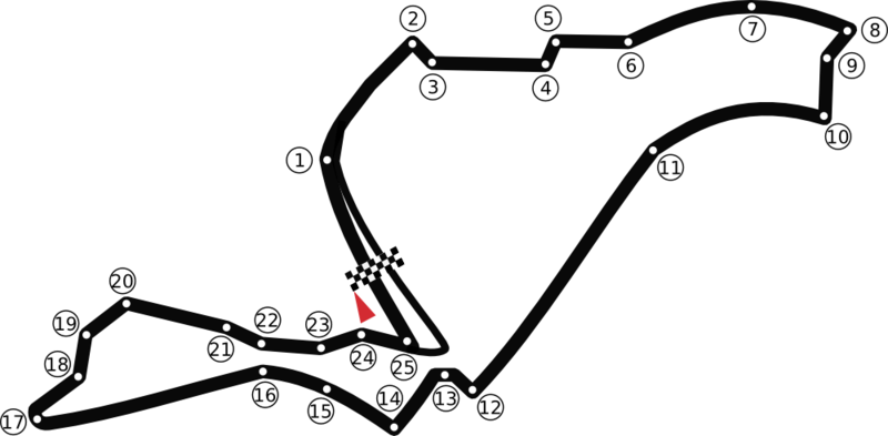 Circuit Valensia Street - Valencia F1 Circuit Map (800x393), Png Download