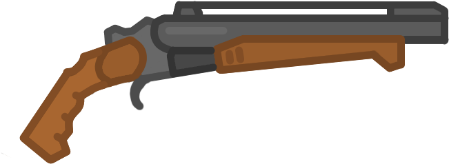 Sawed Off Shotgun And C4 - 2 Burst Shotgun (750x350), Png Download
