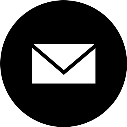 Email - Contact Us Logo Black And White (1000x1000), Png Download