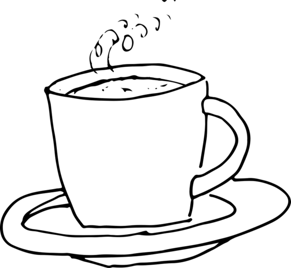 Coffee With Steam Stamp Stamp - Coffee Cup Stamp Png (600x553), Png Download