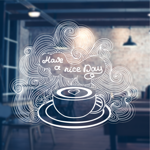 Frost Cafe Sticker (496x496), Png Download