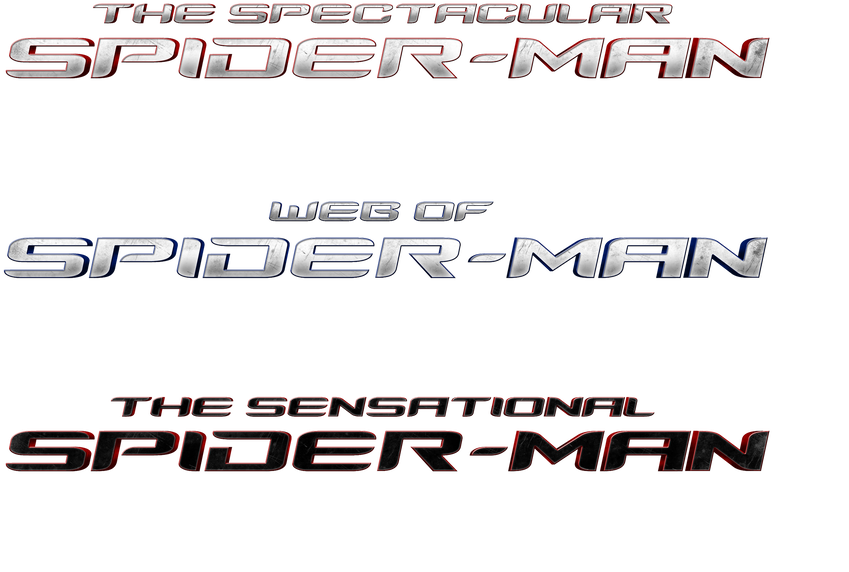 Spider-man Film Title Logos - Spectacular Spider Man (1017x786), Png Download