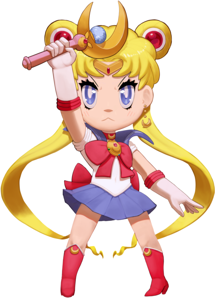 Chibi Sailor Moon - Cartoon (796x1000), Png Download