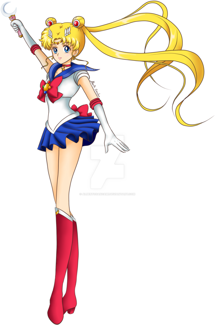 Sailor Moon Crystal Opening Pose By Albertosancami - Sailor Mercury (719x1088), Png Download