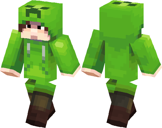 Creeper Skin Png Clip Freeuse Library - Skin De Creeper Minecraft (528x418), Png Download