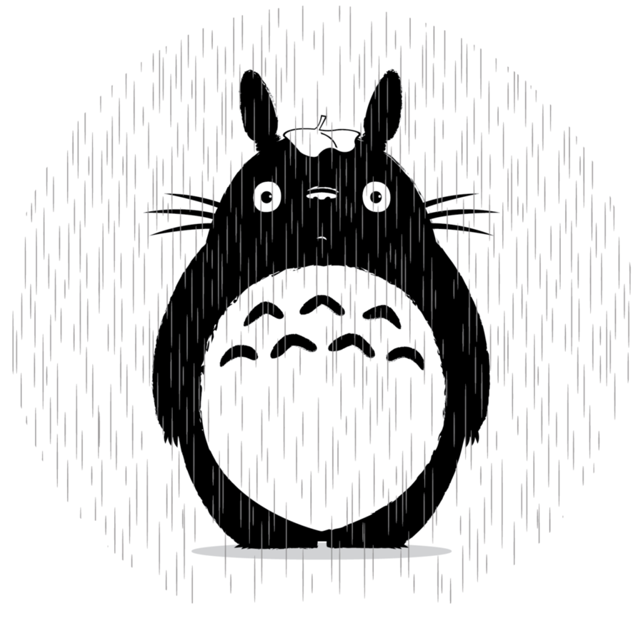 Featured image of post Totoro Vector Black And White Vector black graphic illustration of glass on white