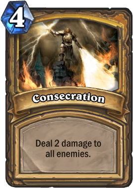 General Strategy - Consecration Card Hearthstone (307x465), Png Download