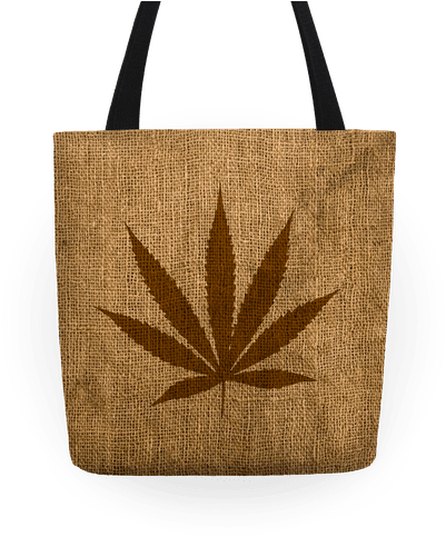 Faux Burlap Weed Tote Tote - Tote Bag Kawaii (484x484), Png Download