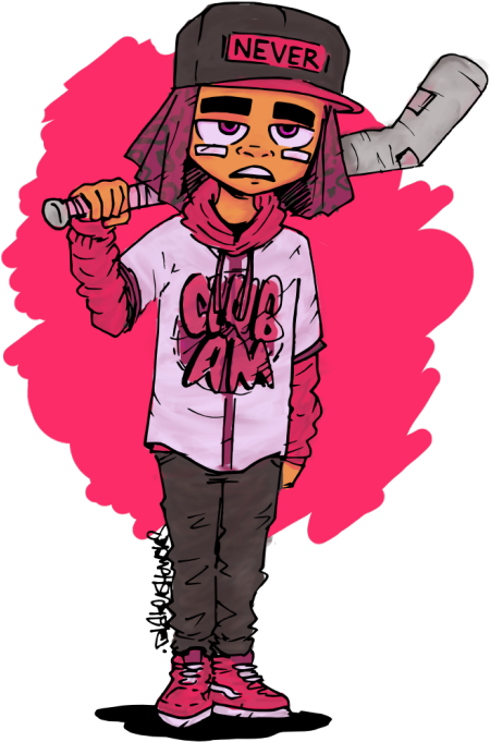 Blake Showers Here's Meleak The Main Character For - Lil Uzi Vert Drawings (487x750), Png Download