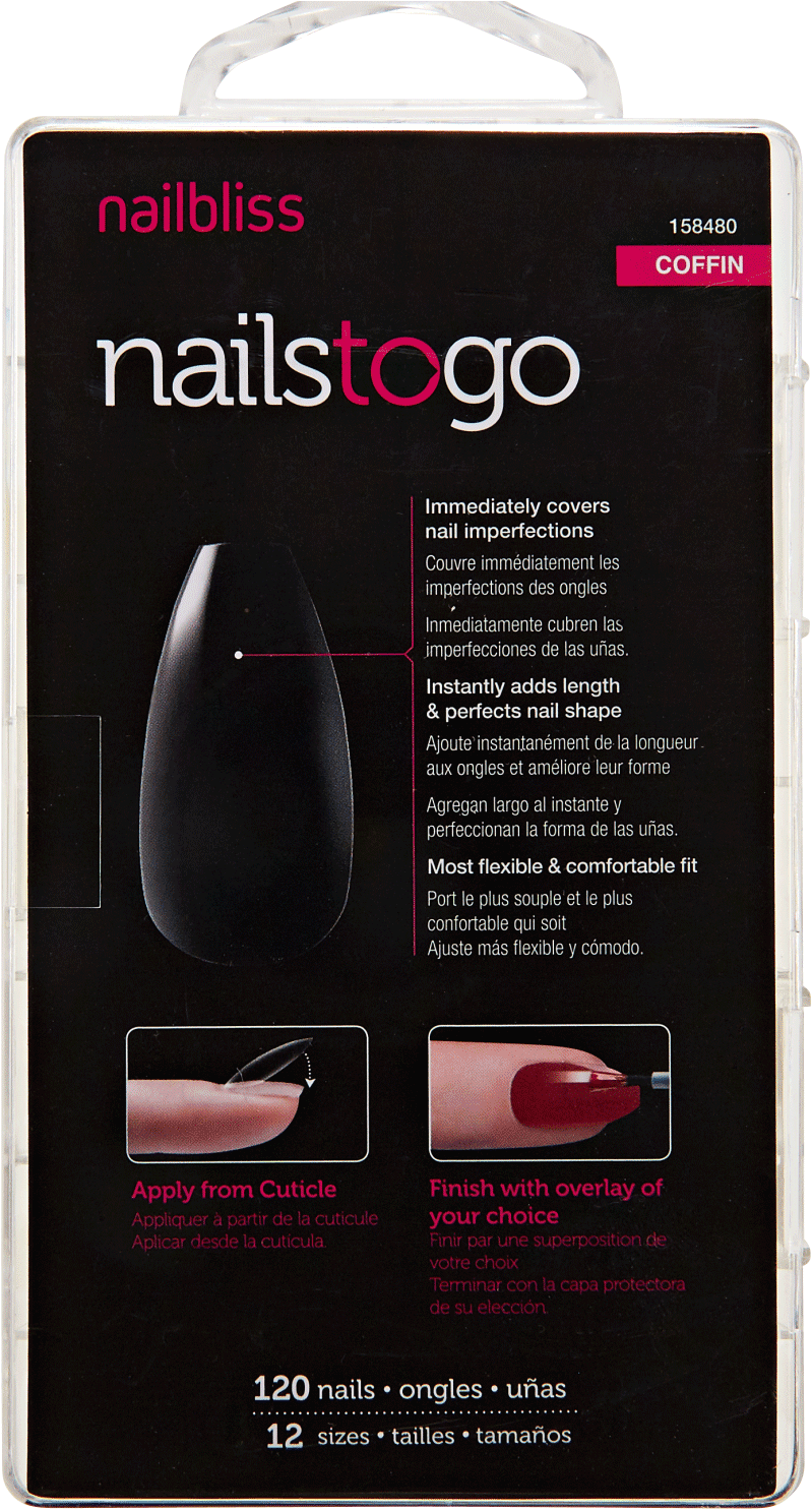 Nailbliss Nails To Go Almond (1500x1500), Png Download