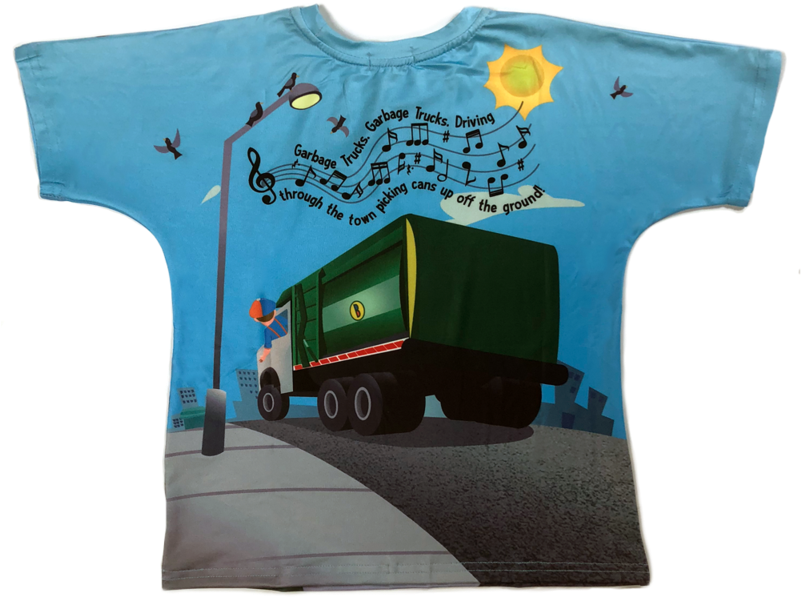 Blippi Garbage Truck T-shirt - T-shirt (800x800), Png Download