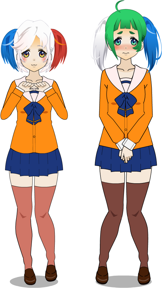 Tide Pod-chans By Hairblue - Tide (695x1090), Png Download