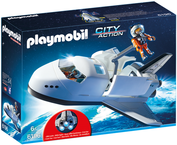 Space Shuttle - Playmobil City Action Space Shuttle (710x497), Png Download