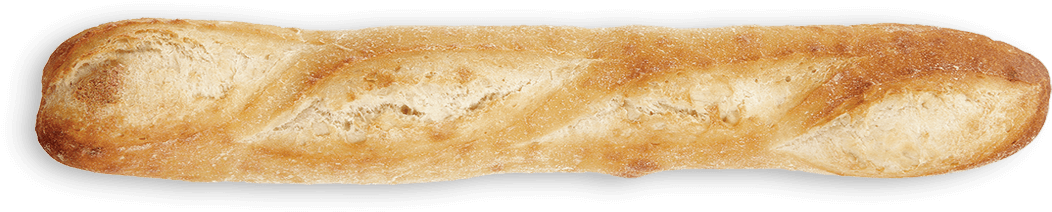 Our Parisian Baguette Is Made With Unbleached, Untreated, - Transparent Baguette Png (1080x260), Png Download