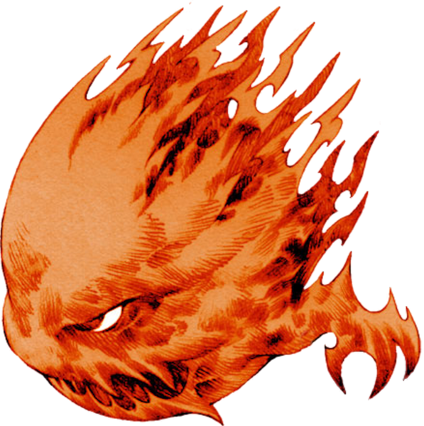 Share This Image - Final Fantasy Bomb Enemy (597x600), Png Download