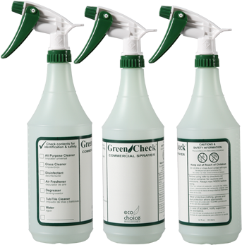 Tolco 130157 32 Oz Green Check 3pack W/ Sprayers, Cs (350x400), Png Download