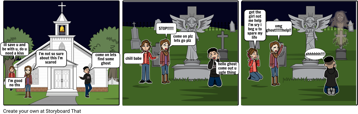 Scary - Cartoon (1164x385), Png Download