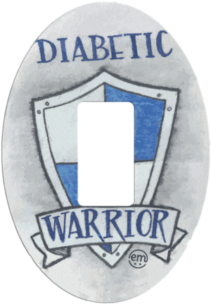 Expressionmed Blog Diabetic Warrior Dexcom Tape Adhesive - Badge (352x480), Png Download