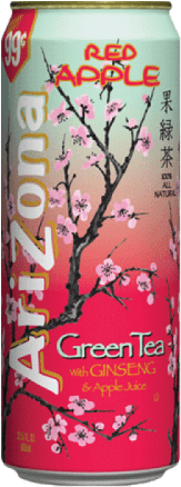 Arizona Red Apple Green Tea - Apple Arizona Tea (500x500), Png Download
