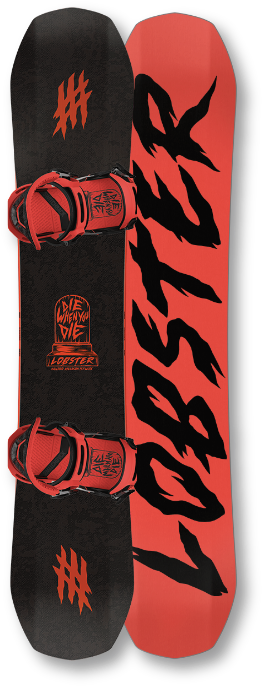 Lobster Snowboards (275x700), Png Download
