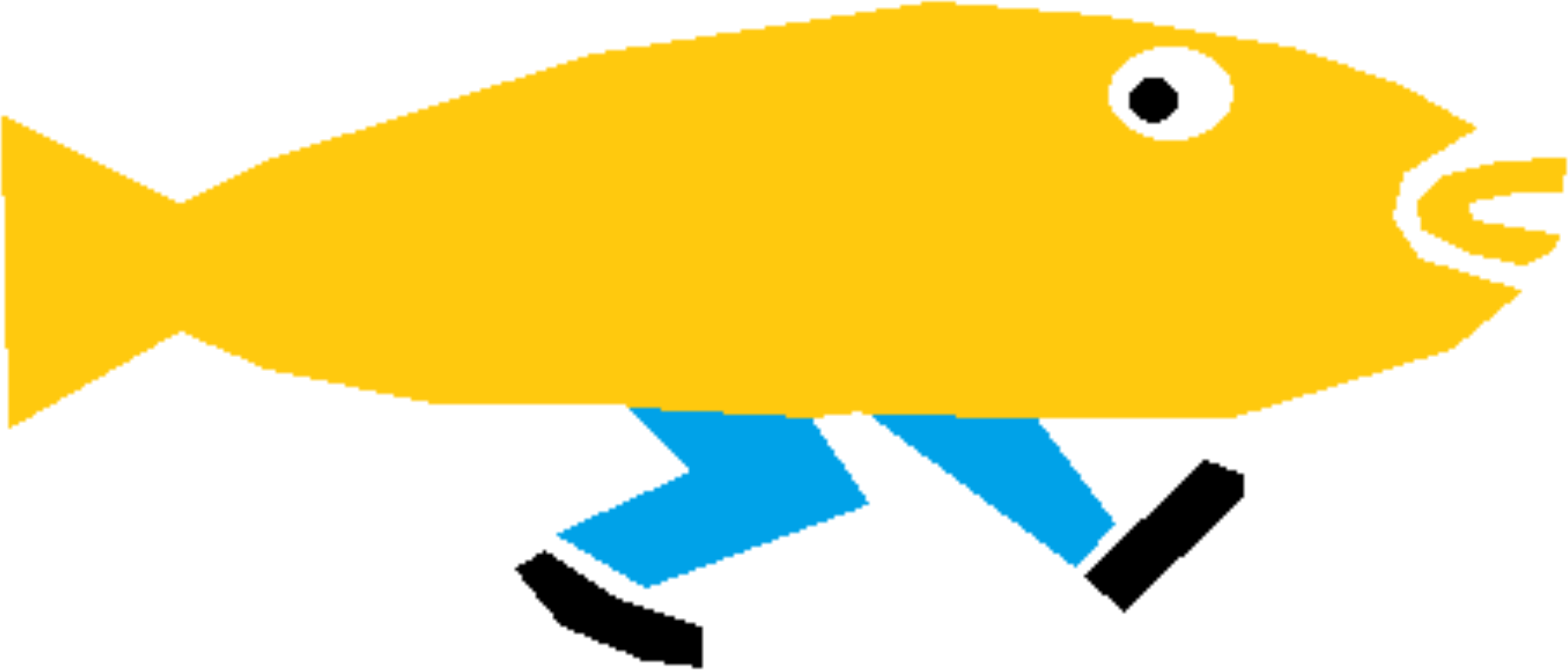 This Free Icons Png Design Of Fish Feet - Fish Feet (2236x955), Png Download