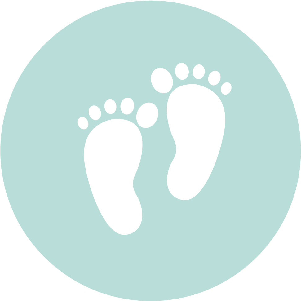 Abc Logo Icon Feet - Footprint Silhouette (1000x1000), Png Download