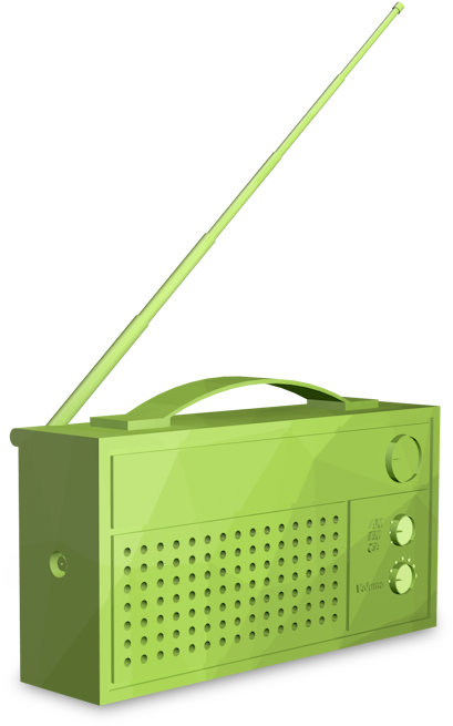 Radio - Polka Dot (640x670), Png Download