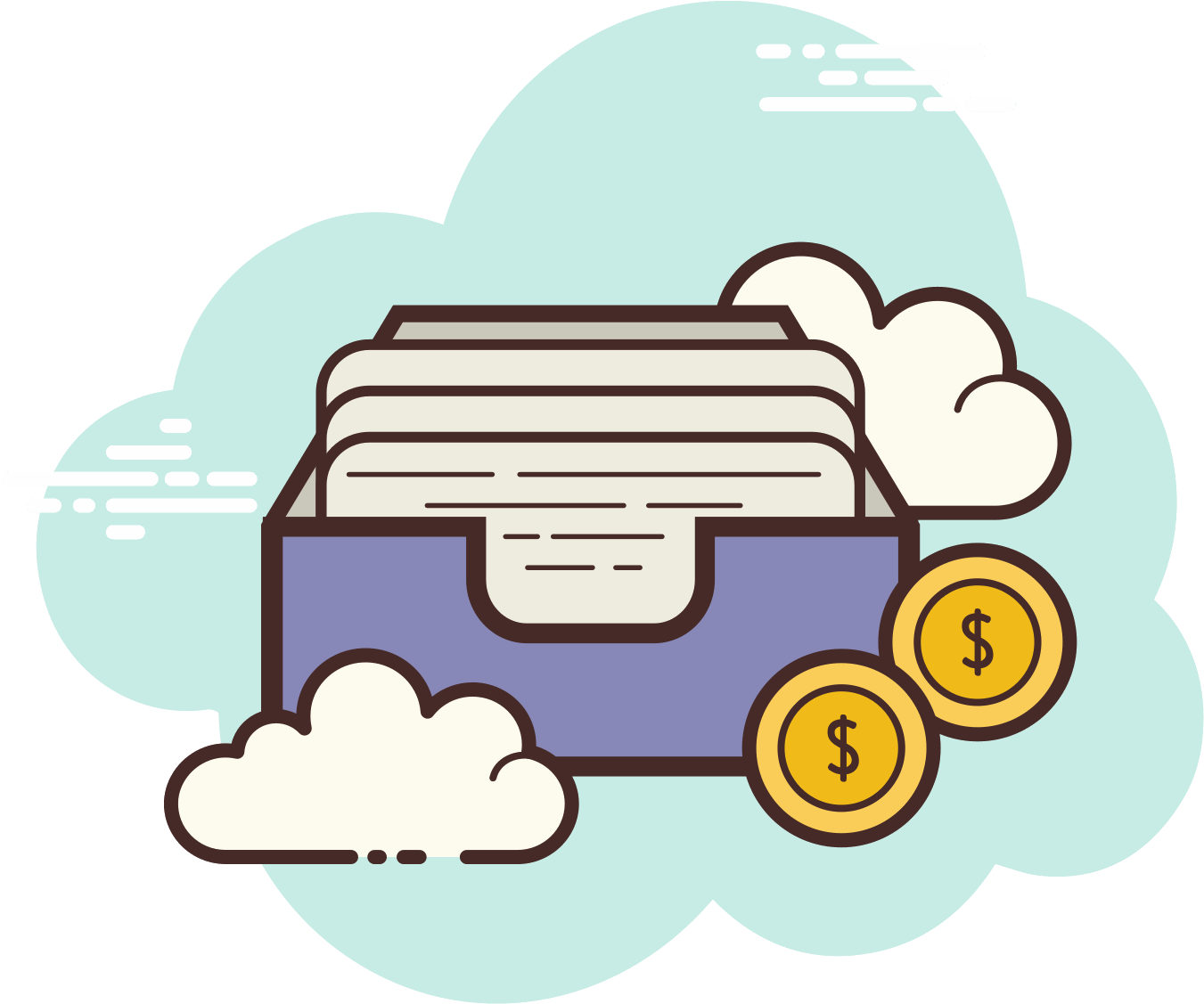 Mailbox Coins Icon - Portable Network Graphics (1600x1600), Png Download