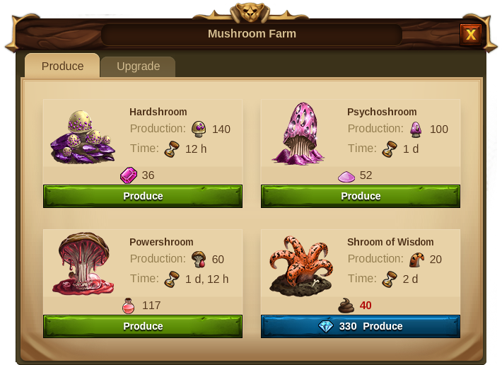 Growing Mushrooms In The Mushroom Farm Requires Input - Elvenar Forest Fabrication Level 4 (723x536), Png Download