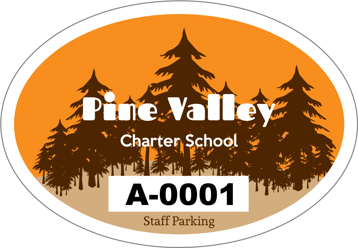 Pine Tree Oval School Hang Tag Parking Permit - Stiff Little Spinners - Vinyl Lp (1200x1200), Png Download