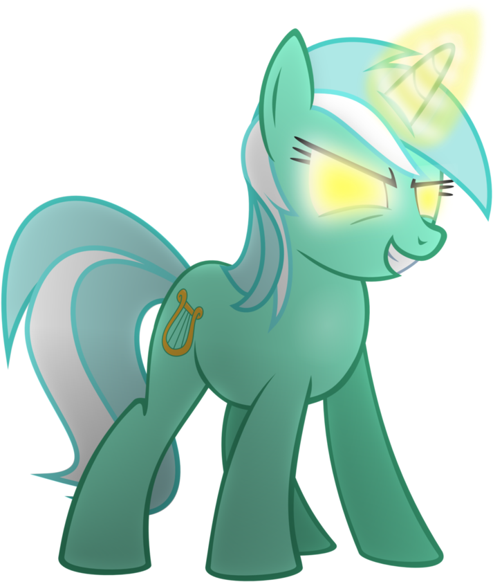 Angry Artist The Smiling Pony Evil Grin Glare Glowing - Mlp Lyra Angry (1003x1024), Png Download