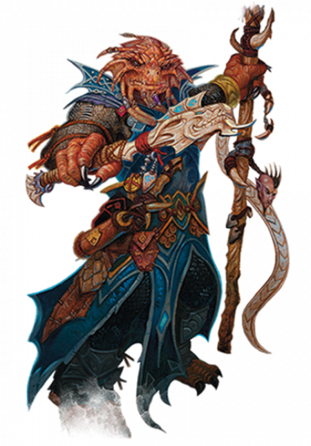 Lawful Evil - Dragonborn D&d (450x645), Png Download