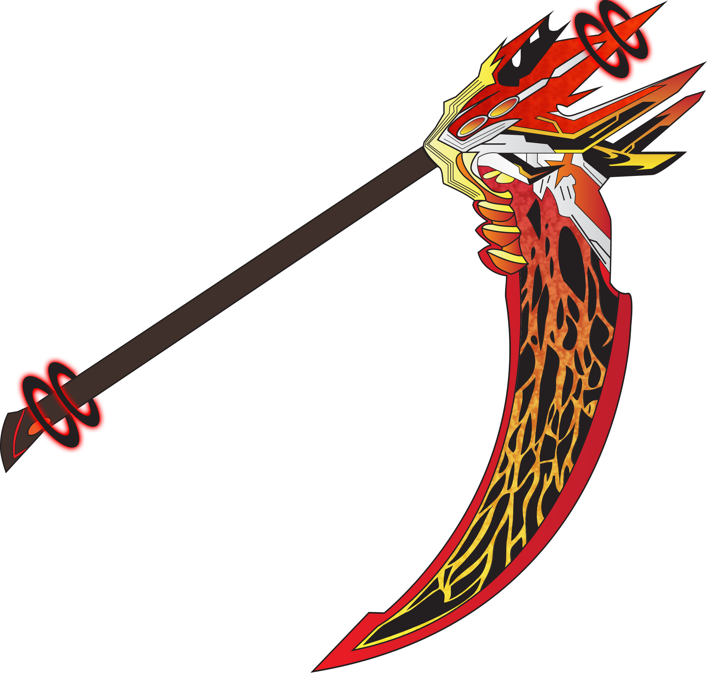 Decided To Live-trace The Scythe, Made This Http - Cardfight Vanguard Chaos Breaker Close (2346x2238), Png Download