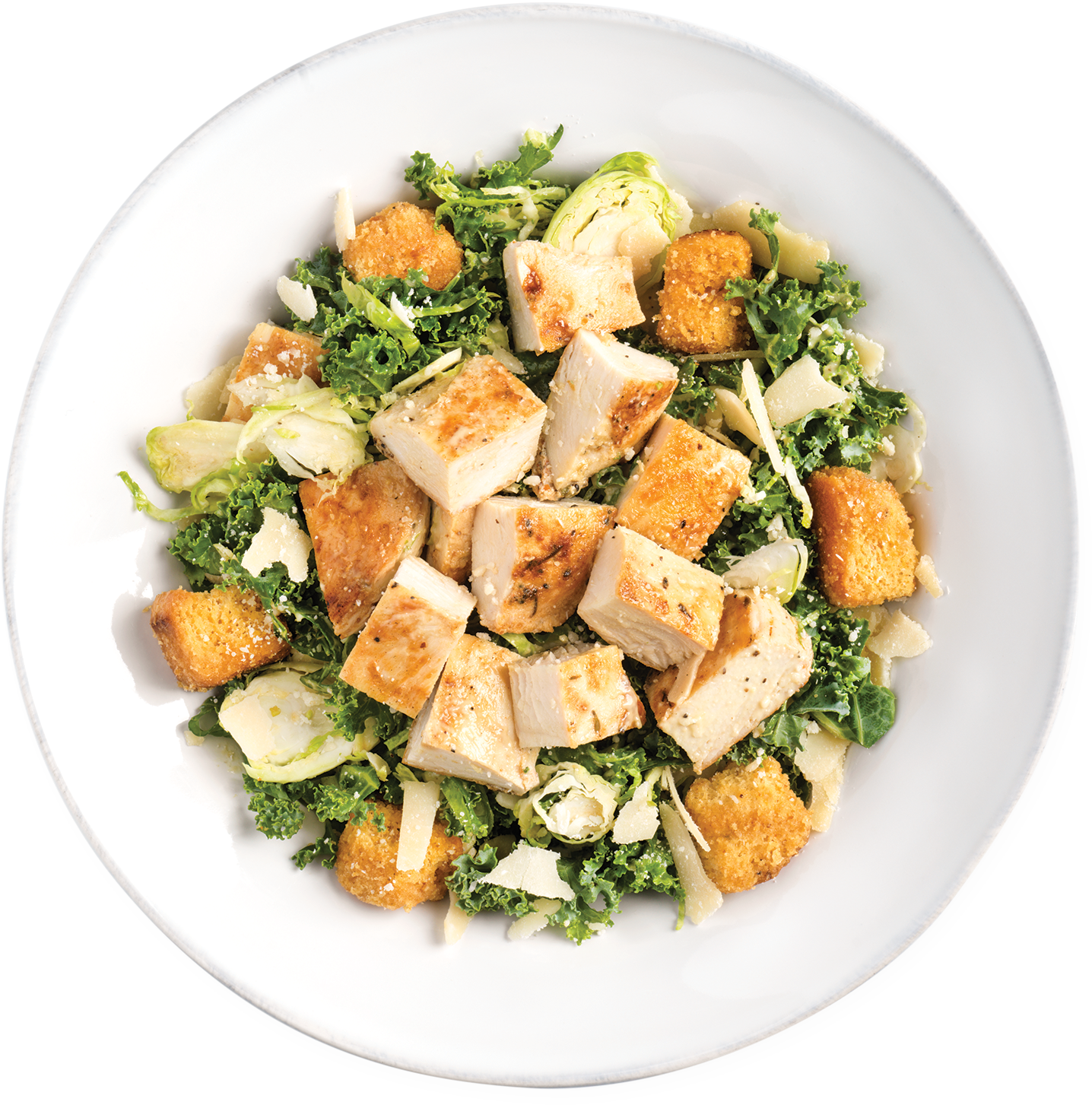 Kale Caesar Salad - Chicken Caesar Salad Png (1500x1481), Png Download