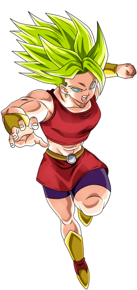 Png - Caulifla Cabba Kale Ssj2 (735x1086), Png Download