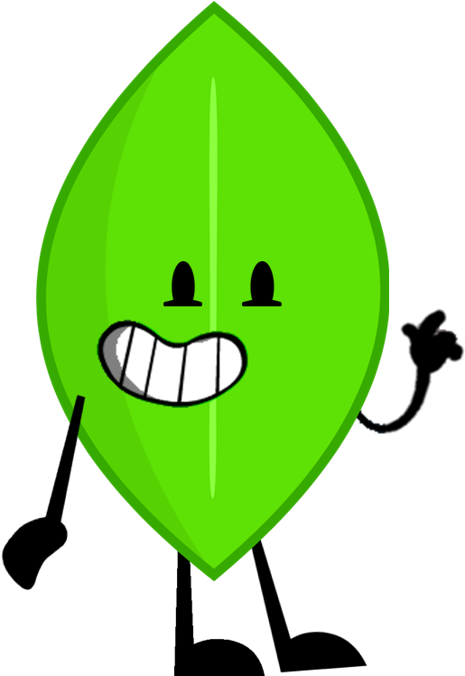 Leafy's Pose - Bfdi Leafy (561x752), Png Download