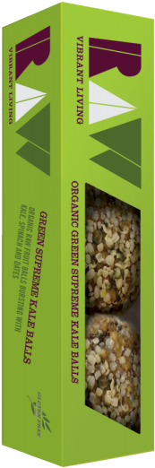 Raw Organic Green Supreme Kale Balls Image - Raw Health Organic Energy Balls Lemon And Chia Seed (400x600), Png Download