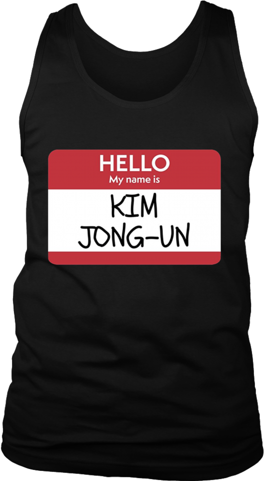 Hello My Name Is Kim Jong-un" Funny Halloween - Shirt (960x960), Png Download