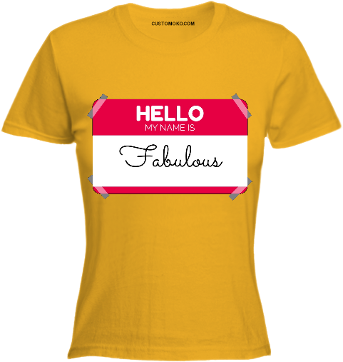 Hello My Name - T Shirt Print (640x640), Png Download