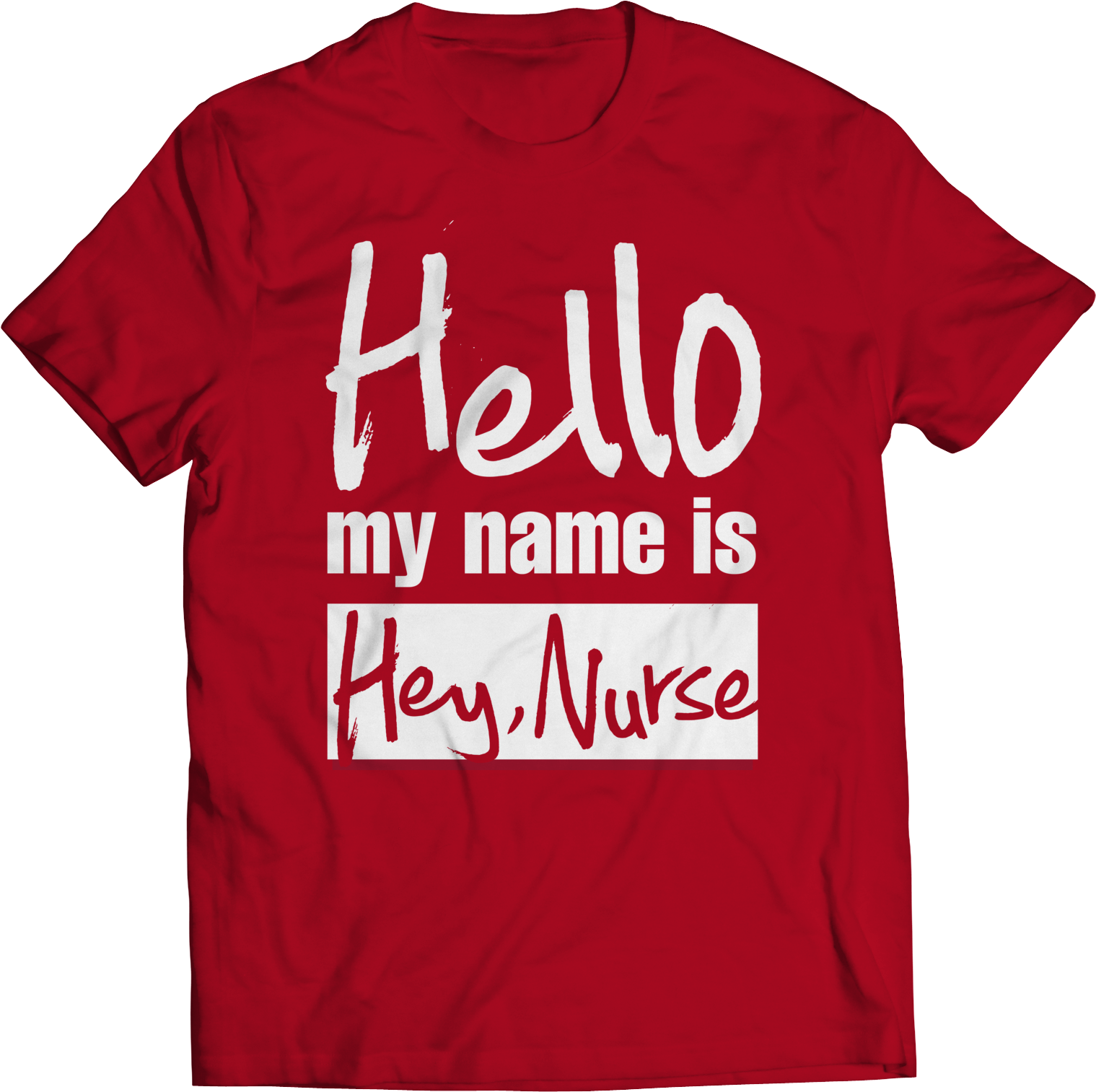 Hello My Name Is "hey Nurse" - Vermilion Minotaur Shirt (1635x1635), Png Download