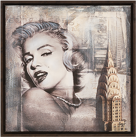 Image For 26x26" Marylin Painting From Economax - Gb Marilyn Monroe Pink Lips Mini Poster 40x50cm (519x804), Png Download