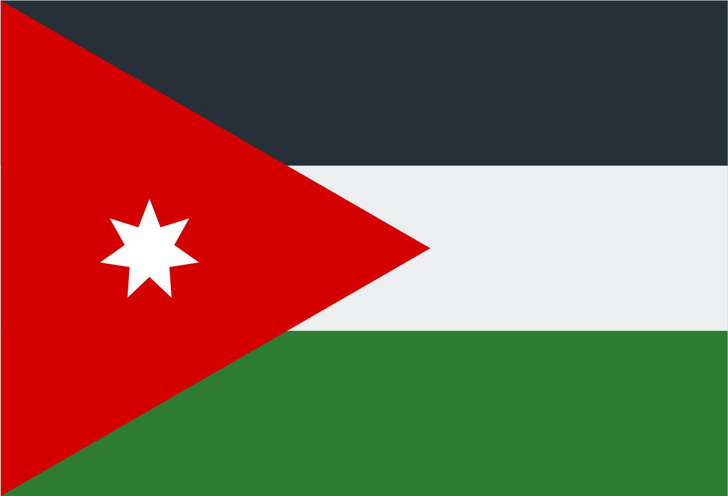 Jordan Icon - Flag Of Jordan (1600x1600), Png Download