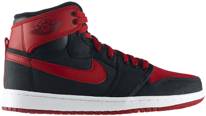 Air Jordan 1 Retro Ko Hi 'black/varsity Red-white' - Nike Air Jordan I (500x375), Png Download