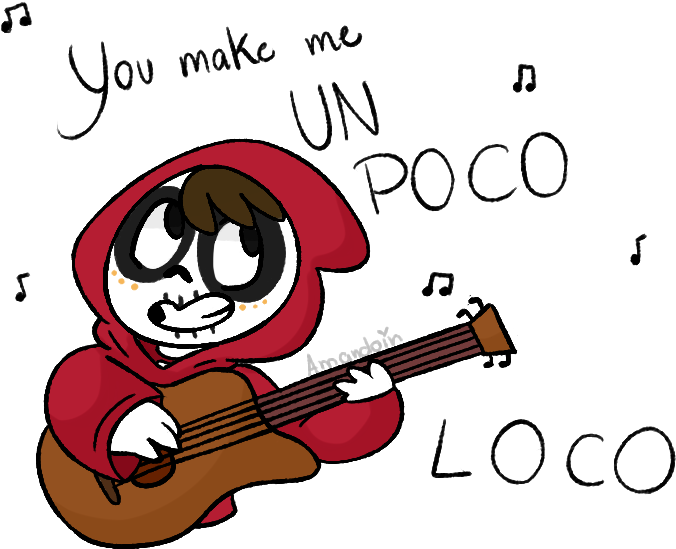 Miguel From Coco By Amandoin - Cartoon (765x603), Png Download