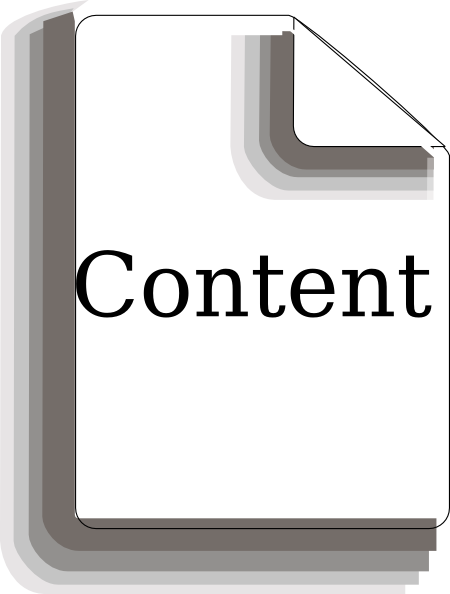 Content Page Clip Art - Content Page Art (450x594), Png Download