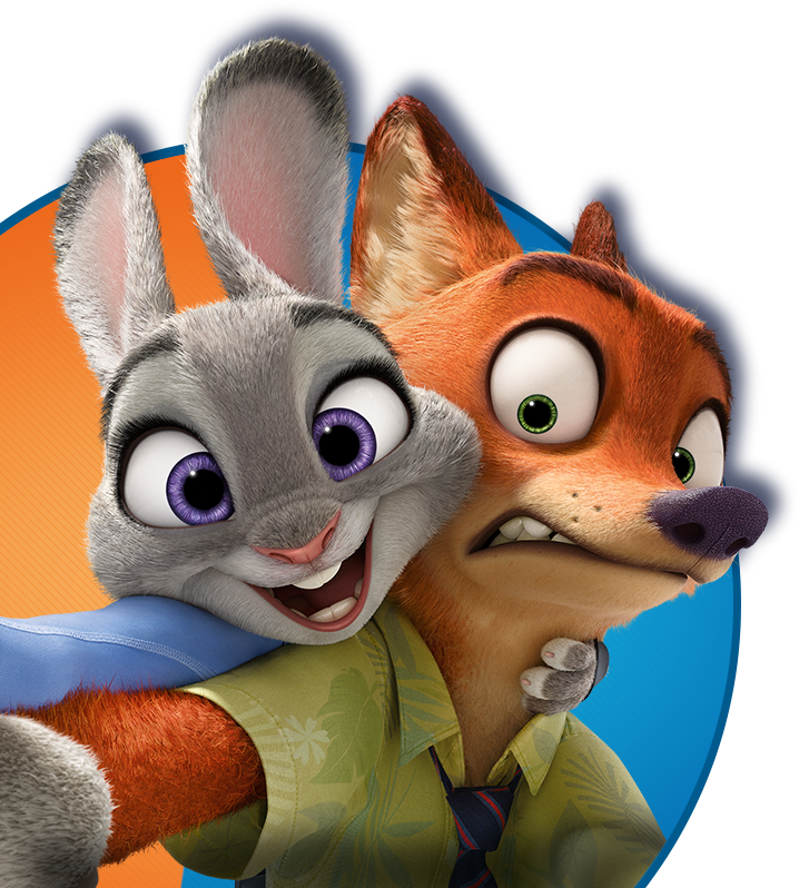 Cin&233polis Zootopia - Nick Wilde And Judy Hopps (718x798), Png Download